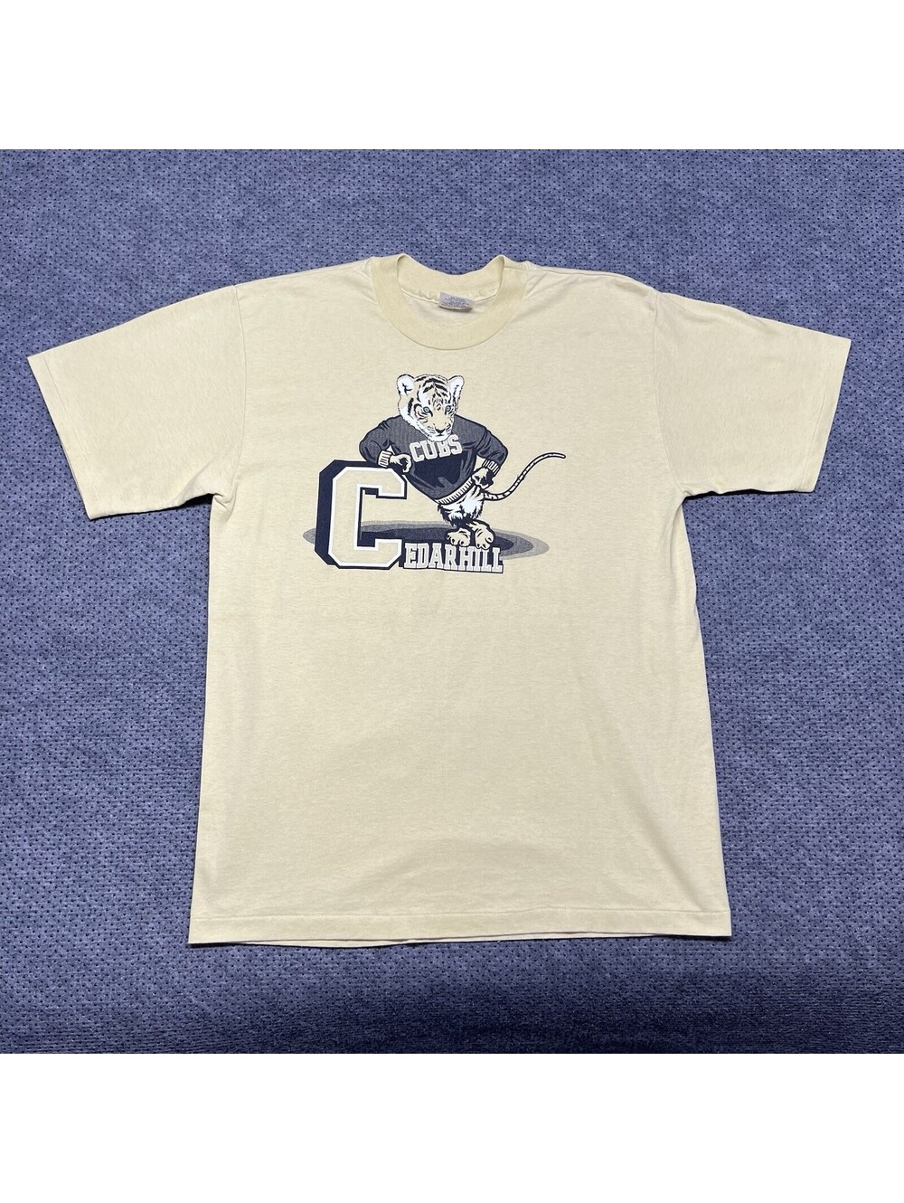 Vintage 90s Cedarhill Cubs Youth Baseball Association T-Shirt Large RARE MENS